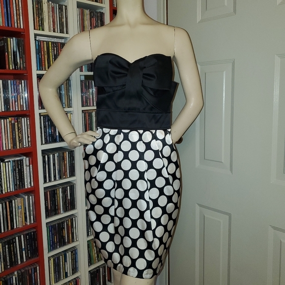 Strapless polka-dot party dress - Picture 1 of 6